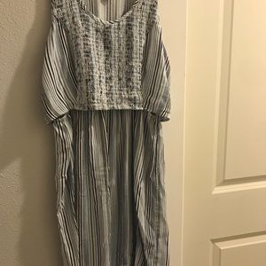 Motherhood Maternity Striped Nursing Dress